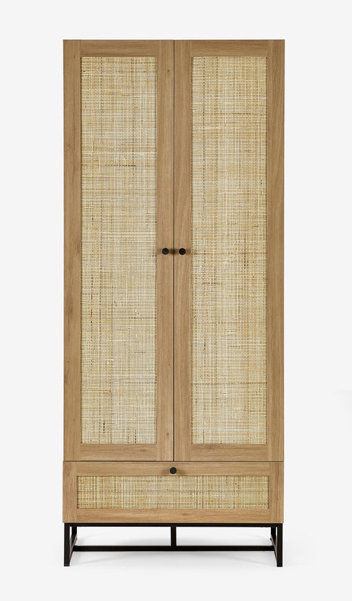 Tribeca 2 Door Wardrobe in Oak - Luminex FurnitureWardrobePAD004