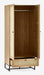 Tribeca 2 Door Wardrobe in Oak - Luminex FurnitureWardrobePAD004