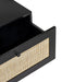 Tribeca 2 Drawer Bedside in Black - Luminex FurnitureBedside TablePAD101
