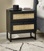 Tribeca 2 Drawer Bedside in Black - Luminex FurnitureBedside TablePAD101