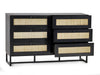 Tribeca 6 Drawer Chest - Black - Luminex FurnitureChest of drawersPAD103