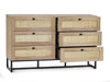 Tribeca 6 Drawer Chest - Oak - Luminex FurnitureChest of drawersPAD003