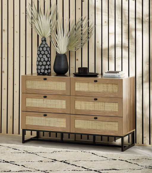 Tribeca 6 Drawer Chest - Oak - Luminex FurnitureChest of drawersPAD003