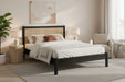 Tribeca Rattan Bed Frame – Black or Oak - Luminex FurnitureWooden BedsPAD109