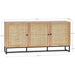 Tribeca Rattan Sideboard – Oak or Black - Luminex FurnitureSideboardPAD007