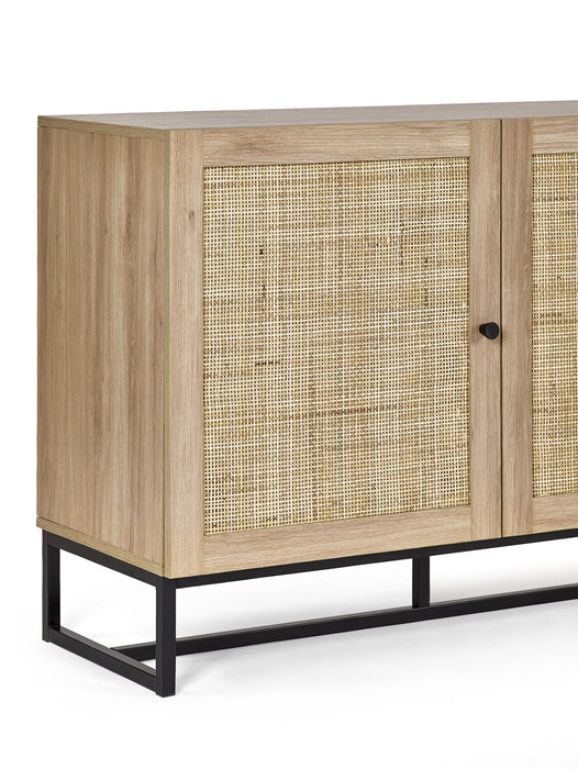 Tribeca Rattan Sideboard – Oak or Black - Luminex FurnitureSideboardPAD107