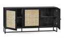 Tribeca Rattan Sideboard – Oak or Black - Luminex FurnitureSideboardPAD107
