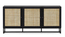 Tribeca Rattan Sideboard – Oak or Black - Luminex FurnitureSideboardPAD107
