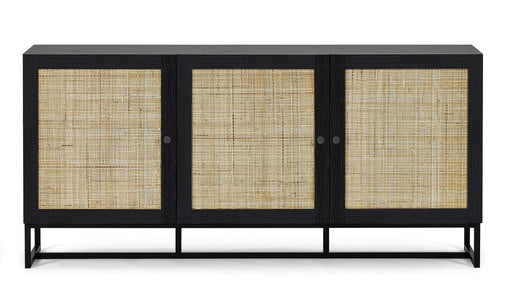 Tribeca Rattan Sideboard – Oak or Black - Luminex FurnitureSideboardPAD107