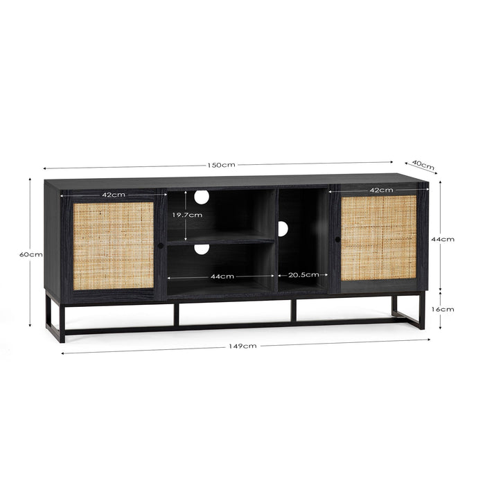 Tribeca TV Unit – Black - Luminex FurnitureTV UnitPAD106