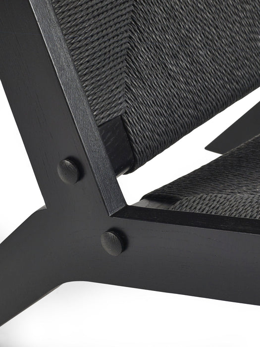 Truva Chair – Black or Oak Minimalist Armchair - Luminex FurnitureOccasional ChairsICA002
