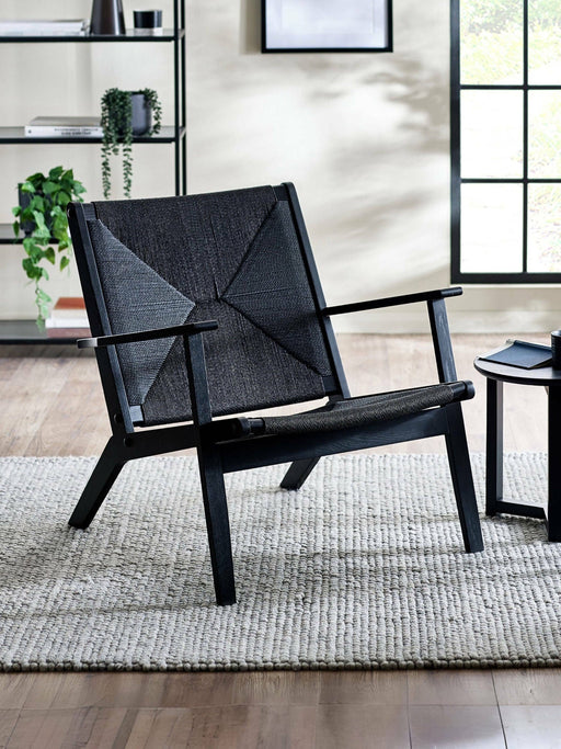 Truva Chair – Black or Oak Minimalist Armchair - Luminex FurnitureOccasional ChairsICA002