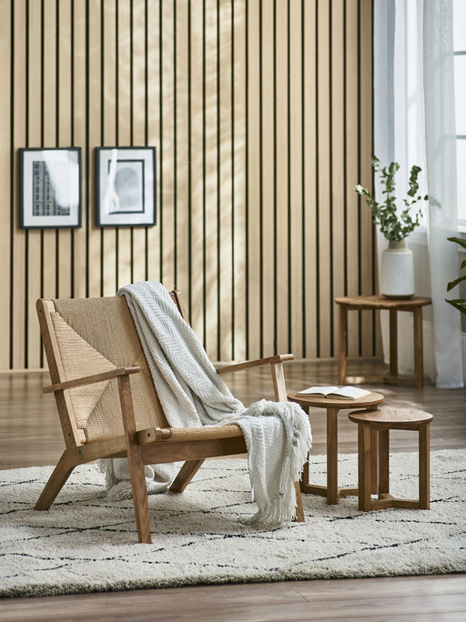 Truva Chair – Black or Oak Minimalist Armchair - Luminex FurnitureOccasional ChairsICA002