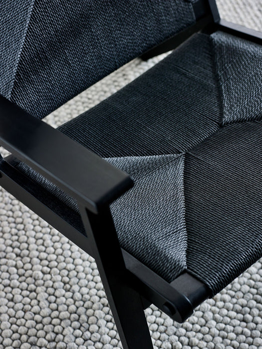 Truva Chair – Black or Oak Minimalist Armchair - Luminex FurnitureOccasional ChairsICA002