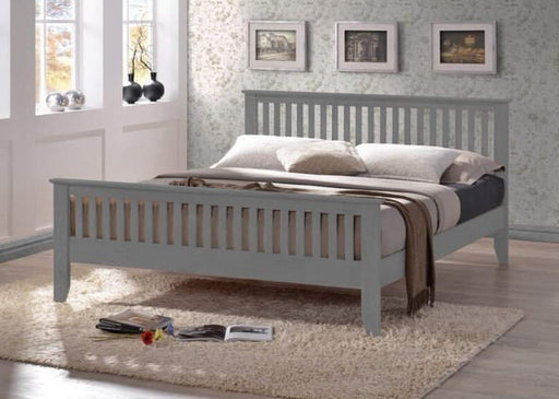 Turin Grey Wooden Bed Frame - Luminex FurnitureBedTUR3GREY