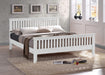 Turin White Wooden Bed Frame - Luminex FurnitureBedTUR3WHI