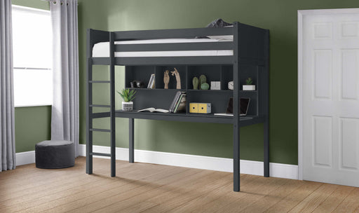 Turnberry High Sleeper Bed with Desk & Storage – Anthracite - Luminex FurnitureHigh SleepersTIT003
