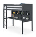 Turnberry High Sleeper Bed with Desk & Storage – Anthracite - Luminex FurnitureHigh SleepersTIT003