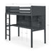 Turnberry High Sleeper Bed with Desk & Storage – Anthracite - Luminex FurnitureHigh SleepersTIT003