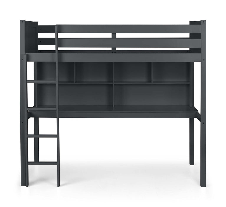 Turnberry High Sleeper Bed with Desk & Storage – Anthracite - Luminex FurnitureHigh SleepersTIT003