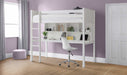 Turnberry High Sleeper Bed with Desk & Storage – Surf White - Luminex FurnitureHigh SleepersTIT001