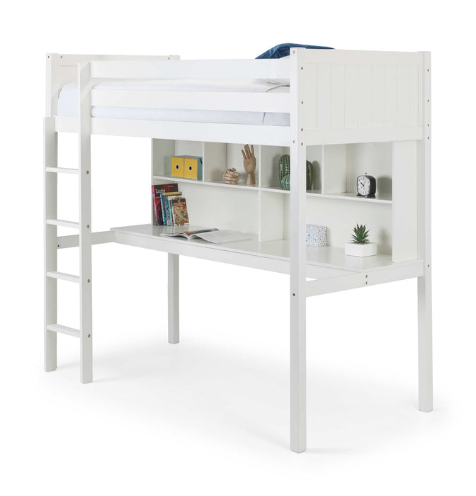 Turnberry High Sleeper Bed with Desk & Storage – Surf White - Luminex FurnitureHigh SleepersTIT001