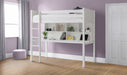 Turnberry High Sleeper Bed with Desk & Storage – Surf White - Luminex FurnitureHigh SleepersTIT001