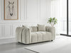 Umbria Beige Fabric 2 Seater Sofa – Modern Channel - Tufted Comfort - Luminex FurnitureSofasvenice_2_str_beige
