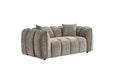 Umbria Mocha 2 Seater Sofa – Modern Channel - Tufted Design - Luminex FurnitureSofasvenice_2_str_mocha