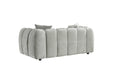 Umbria Sofa – Grey 2 Seater | Modern Channel - Tufted Design - Luminex FurnitureSofasvenice_2_str_grey
