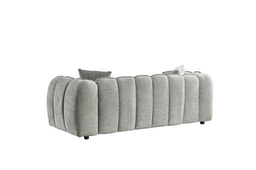 Umbria Sofa – Grey 3 Seater | Modern Channel - Tufted Design - Luminex FurnitureSofasvenice_3_str_grey
