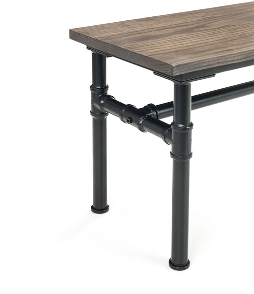 Valentina Industrial Mocha Bench - Luminex FurnitureBench SeatCAR503