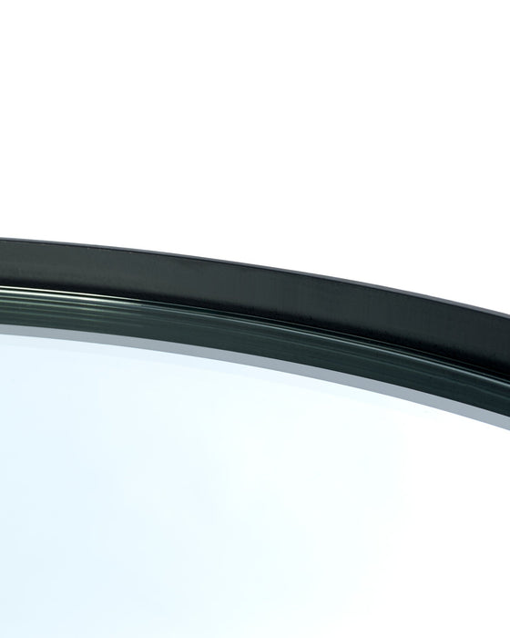 Varden Mirror Glass Coffee Table – Black Metal Frame - Luminex FurnitureCoffee TableFRA001