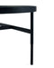 Varden Mirror Glass Coffee Table – Black Metal Frame - Luminex FurnitureCoffee TableFRA001