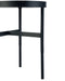 Varden Mirror Glass Lamp Table – Black Frame - Luminex FurnitureLamp TableFRA002
