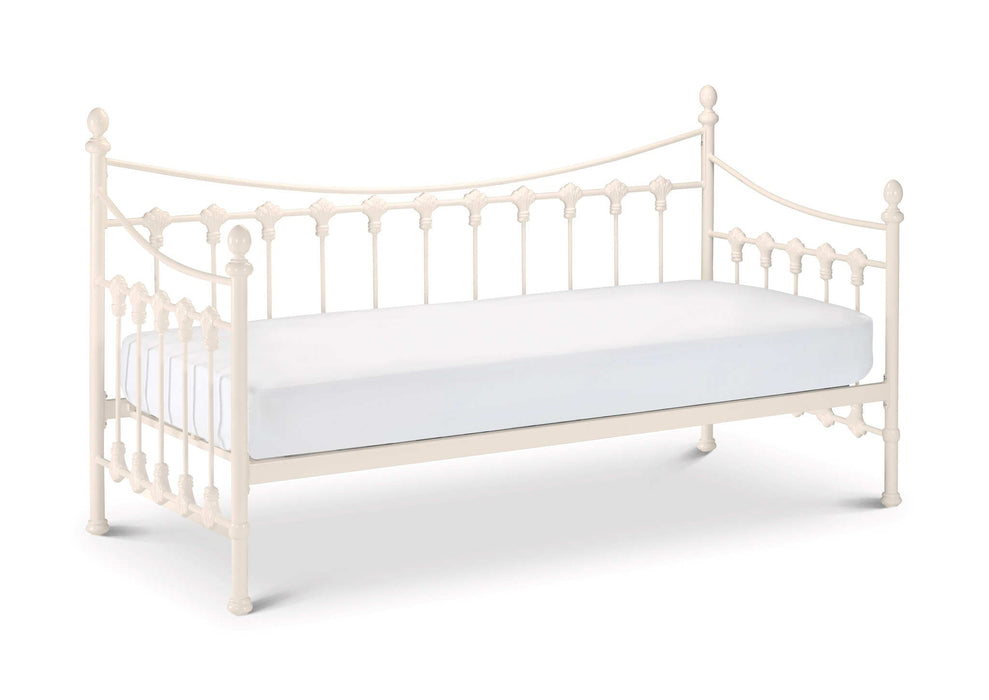 Vassall Day Bed with Trundle – Stone White Metal Guest Bed - Luminex FurnitureDay BedsVER004