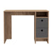 Vegas Desk Bleached Oak With Two Drawers - LuminexFurnitureDeskVG106