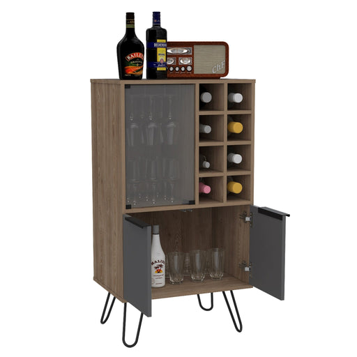 Vegas Drinks Cabinet - Bleached Oak - LuminexFurnitureDrinks Cabinet, Living, DiningVG914