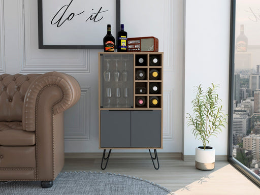 Vegas Drinks Cabinet - Bleached Oak - LuminexFurnitureDrinks Cabinet, Living, DiningVG914