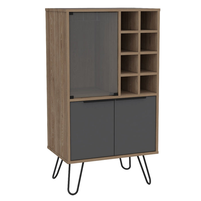 Vegas Drinks Cabinet - Bleached Oak - LuminexFurnitureDrinks Cabinet, Living, DiningVG914