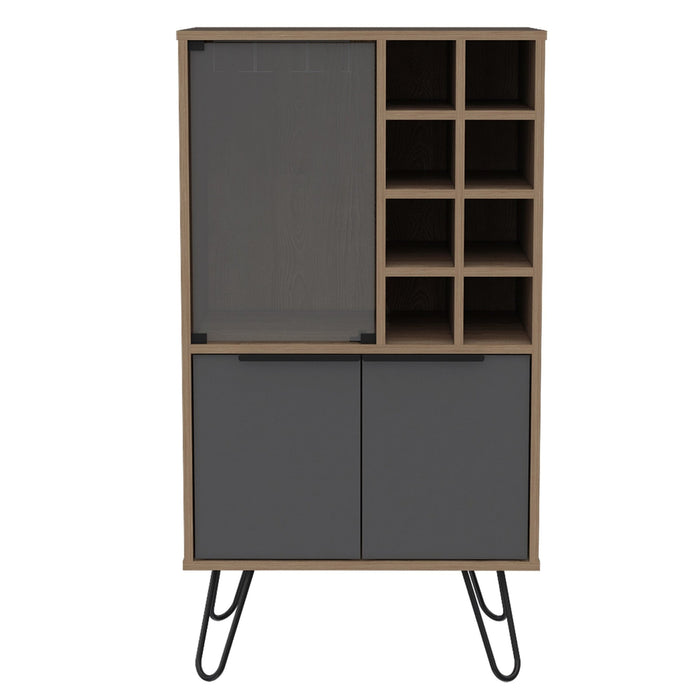 Vegas Drinks Cabinet - Bleached Oak - LuminexFurnitureDrinks Cabinet, Living, DiningVG914