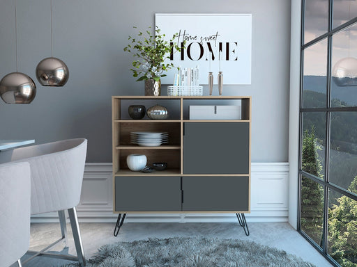Vegas Sideboard High Bleached Oak - LuminexFurnitureSideboardVG916