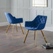 Veline Blue Velvet Dining Chairs – Set of 2 - Luminex FurnitureChairsLOR004