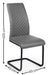 Velto Grey Upholstered Cantilever Dining Chairs – Set of 4 - Luminex FurnitureChairsXAV101