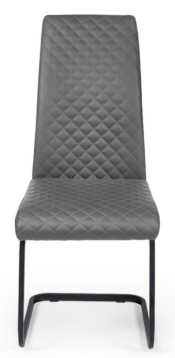 Velto Grey Upholstered Cantilever Dining Chairs – Set of 4 - Luminex FurnitureChairsXAV101