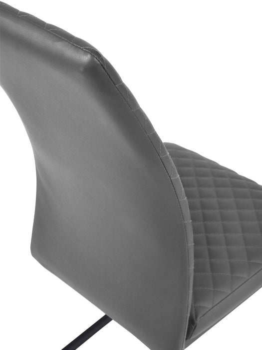 Velto Grey Upholstered Cantilever Dining Chairs – Set of 4 - Luminex FurnitureChairsXAV101