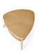 Veneto Oak Triangular Side Table with Shelf - Luminex FurnitureLamp TableVER005