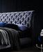 Venice Bed Grey Fabric - Luminex FurnitureBedVENI46GREY