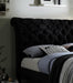 Venice Dark Grey Velvet Bed Frame - Luminex FurnitureBedVENI46BLACK
