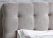 Verity Bed with Tufted Headboard - Light Taupe - Luminex FurnitureFabric BedsODE001